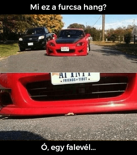 Ó, egy falevél meme-n egy ültetett Honda S2000.