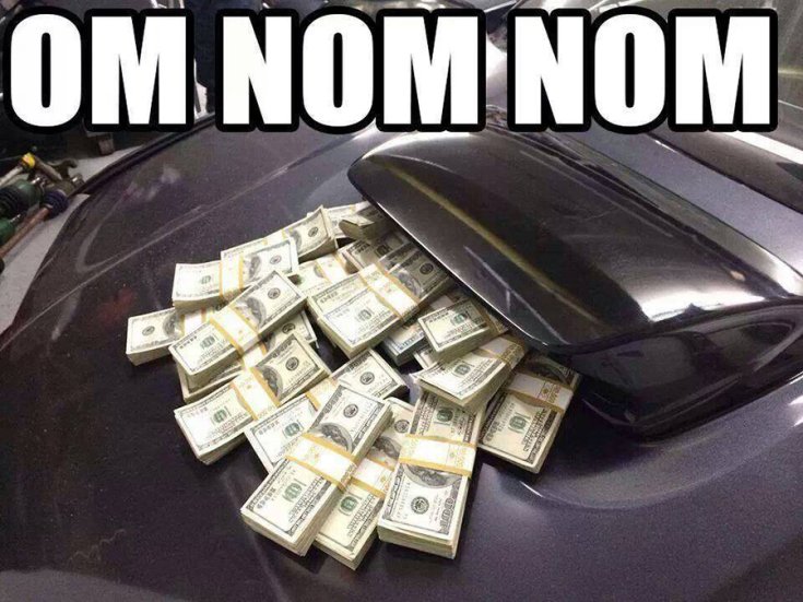 om nom nom autós meme, pénzevő légbeömlő
