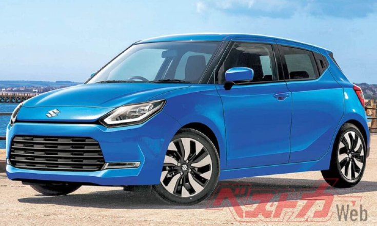Ötödik generációs Suzuki Swift egy koncepciórajzon