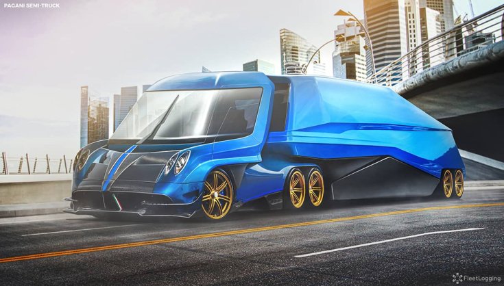 Pagani Zonda koncepció kamion féloldalról