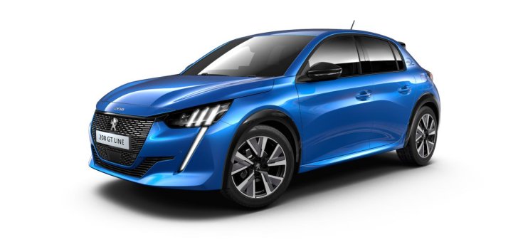 Peugeot 208 GT-Line 2020 kék