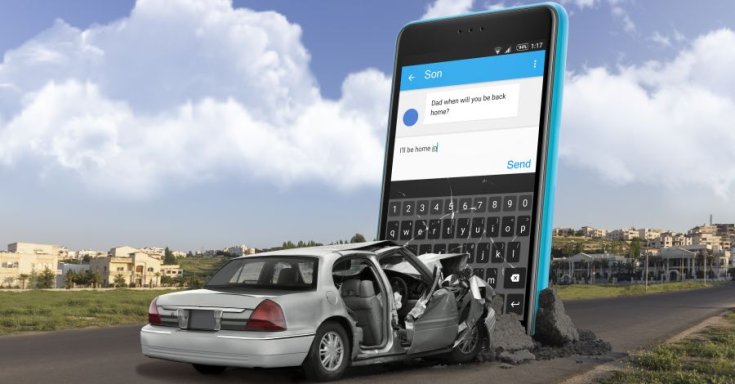 mobiltelefonálás okozta baleset