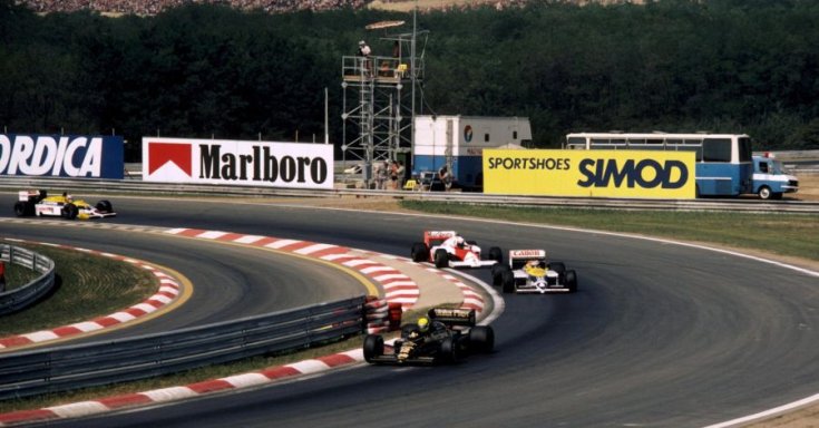 Piquet és Senna csatája a Hungaroringen