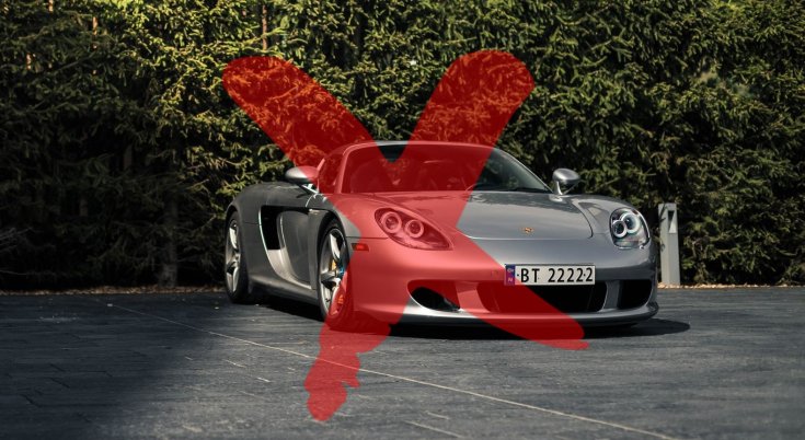 Ajándékozz autót - Porsche Carrera GT piros x-szel