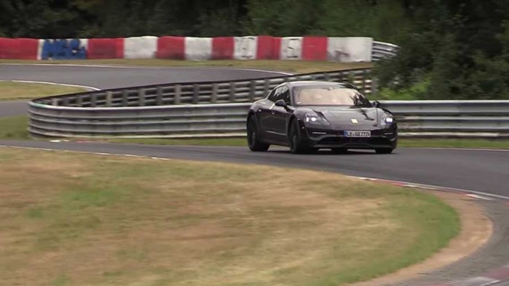 Porsche Taycan teszt a Nürburgringen