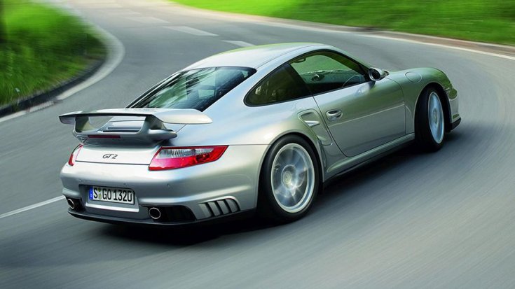 Porsche 911 GT2 hátulról