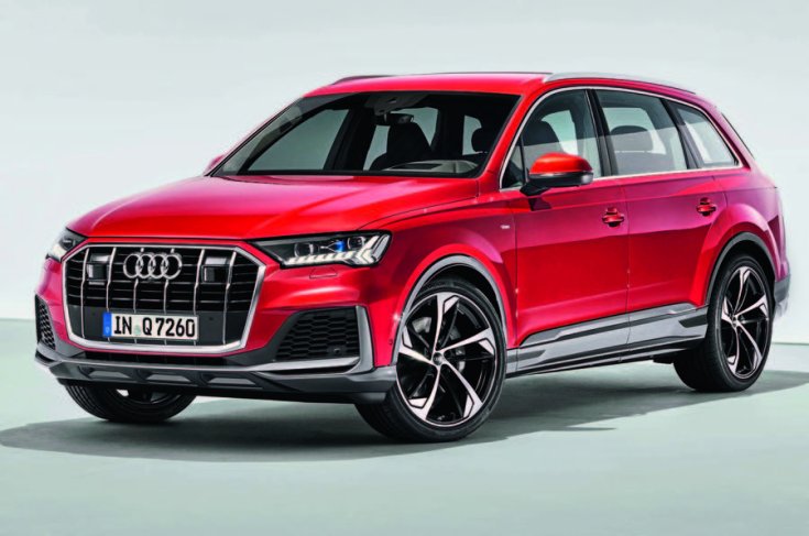 2020 Audi Q7 piros