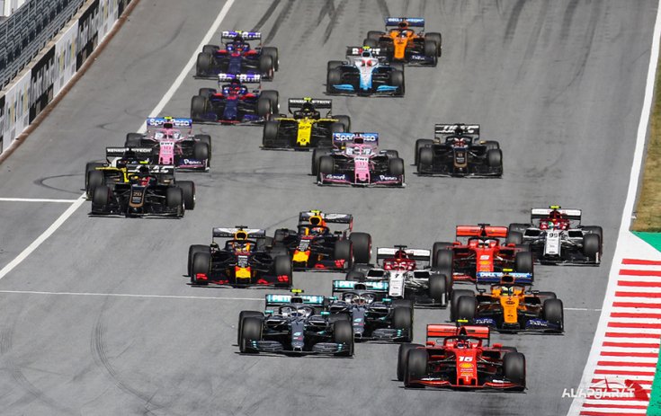 Az F1-es Osztrák Nagydíj rajtja