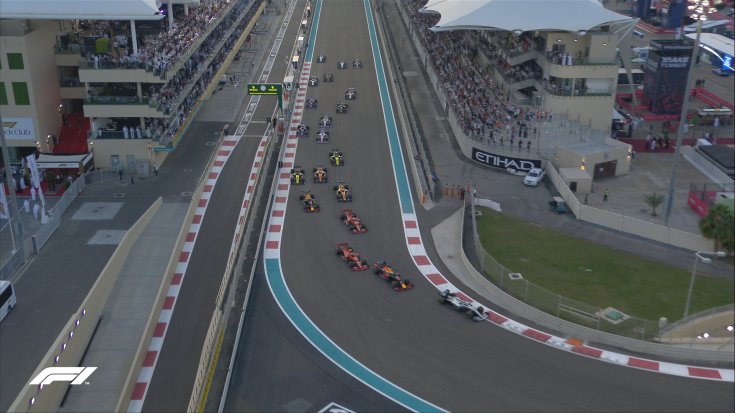 Abu Dhabi Nagydíj, a rajt