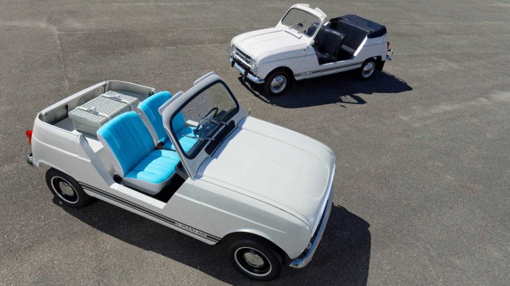 Renault e-Plein Air elektromos koncepcióautó és az eredeti Plein Air