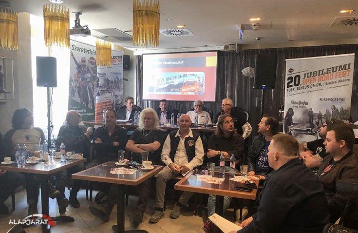 Az Open Road Fest sajtótájékoztatójának résztvevői
