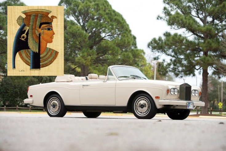 fehér Rolls-Royce Corniche Convertible