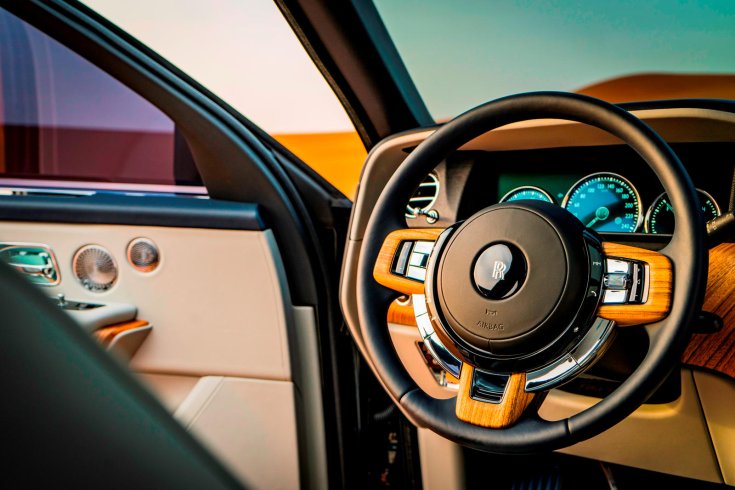Rolls Royce Cullinan modell belső tere