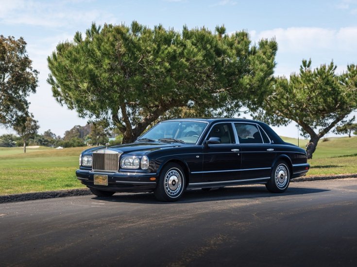 1998 Rolls Royce Silver Seraph, Rolls Royce Park Ward, sötétkék, elölnézet, oldalról, balról, RM Sotheby’s
