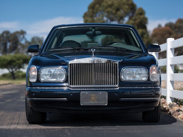 Rolls Royce Silver Seraph, Rolls-Royce Park Ward, sötétkék, elölnézet, frontális, RM Sotheby’s