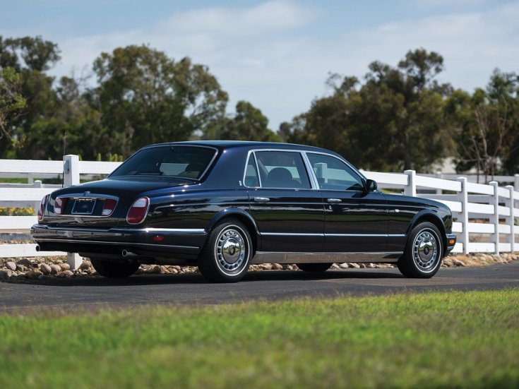 Rolls Royce Silver Seraph, Rolls-Royce Park Ward, sötétkék, hátulnézet, oldalról, jobbról, RM Sotheby’s