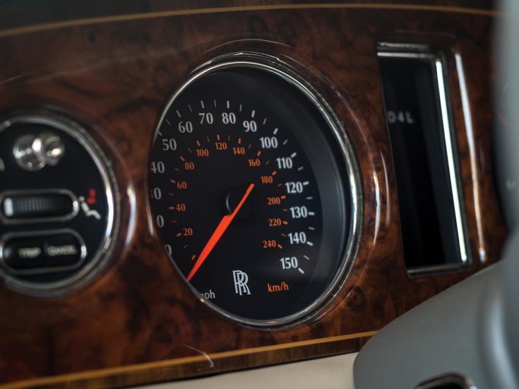 Rolls Royce Silver Seraph, Rolls-Royce Park Ward, műszerfal, sebességmérő, oldalnézet, balról, RM Sotheby’s