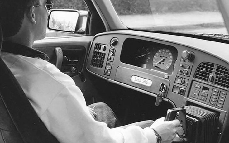Saab 9000 Joystick prototípus beltér