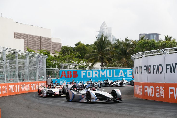 A második generációs autók szemből a Sanya ePrix-en