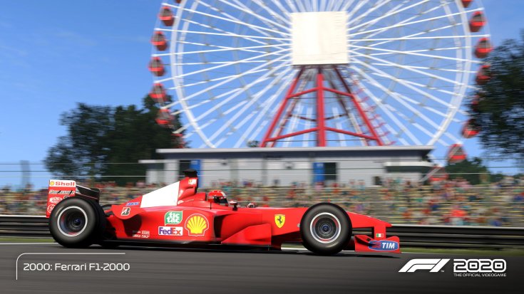 Michael Schumacher Ferrarija Suzukában a Codemasters hivatalos játékában