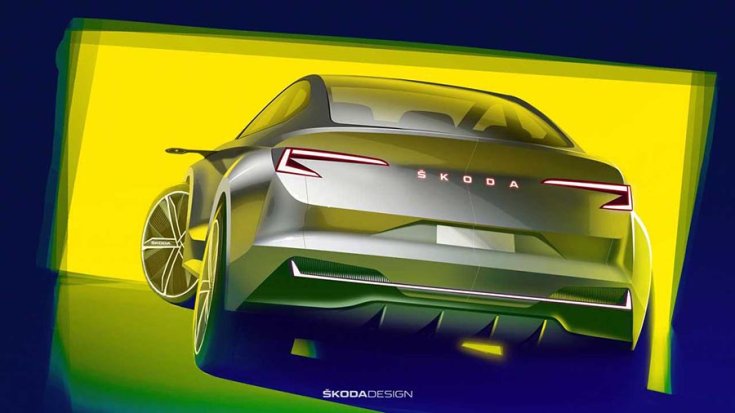 Škoda Vision iV koncepció hátulról
