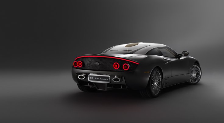 Spyker C8 Preliator hátulról, féloldalról