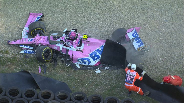 Stroll autó törése a Toszkán Nagydíjon