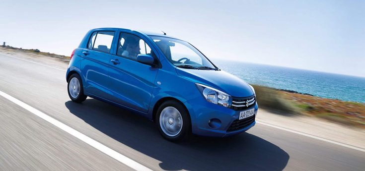 Suzuki Celerio menetközben oldalról