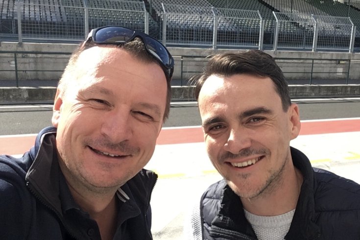 Szujó Zoltán és Michelisz Norbi a Hungaroringen