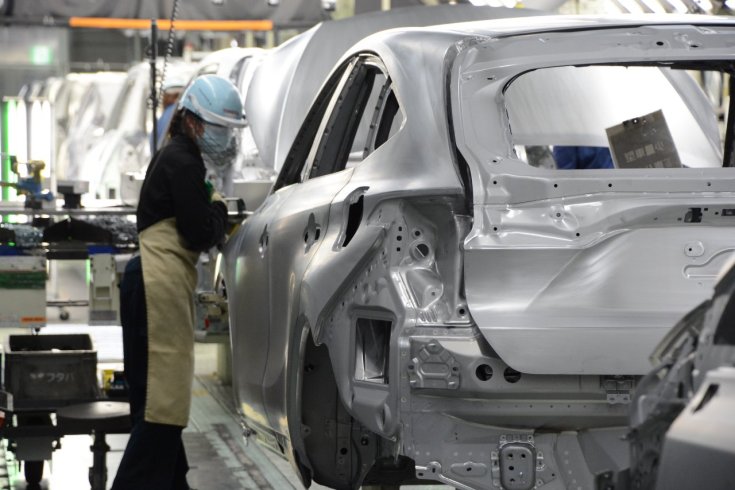 Autógyártás a Toyota egyik japán üzemében