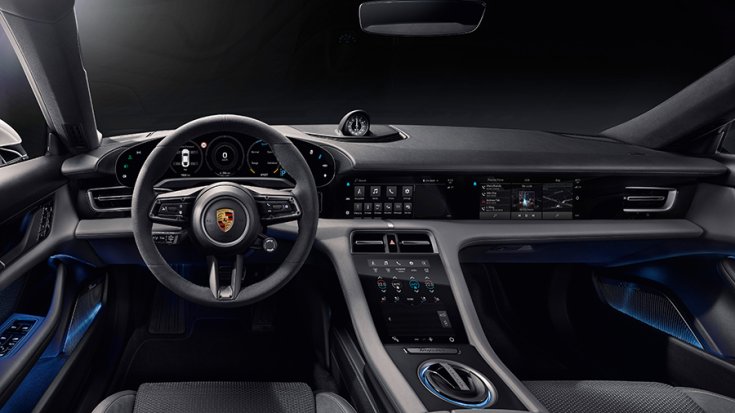 A Porsche Taycan beltere