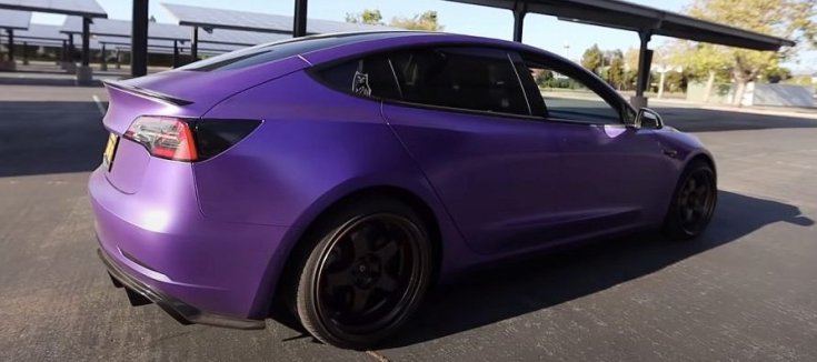 Tesla Model 3 Milltek kipufogóval
