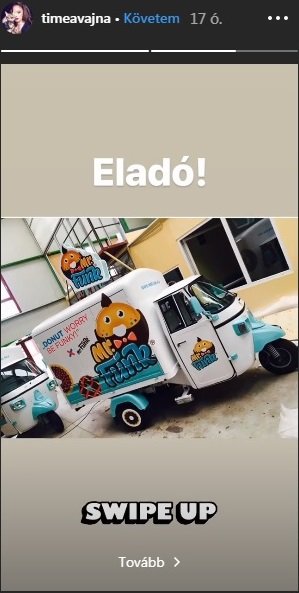 Vajna Tímea az Instagramon is árulta a robogóját