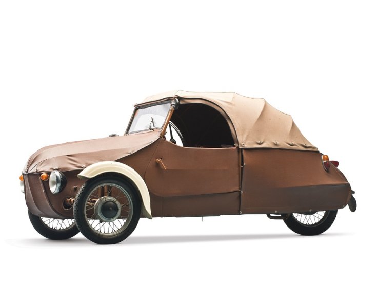 1945 Velorex Oskar, Bőregér, RM Sotheby’s, barna, oldalnézet, balról