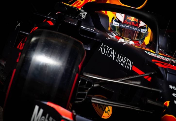 Verstappen F1-es autójának jobb eleje