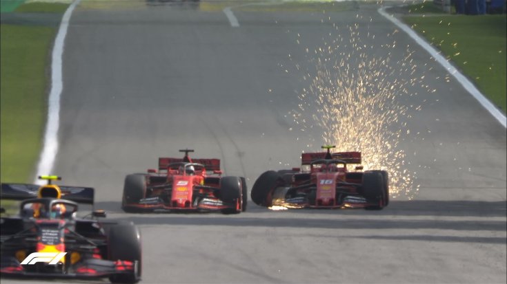Vettel és Leclerc csatája szemből