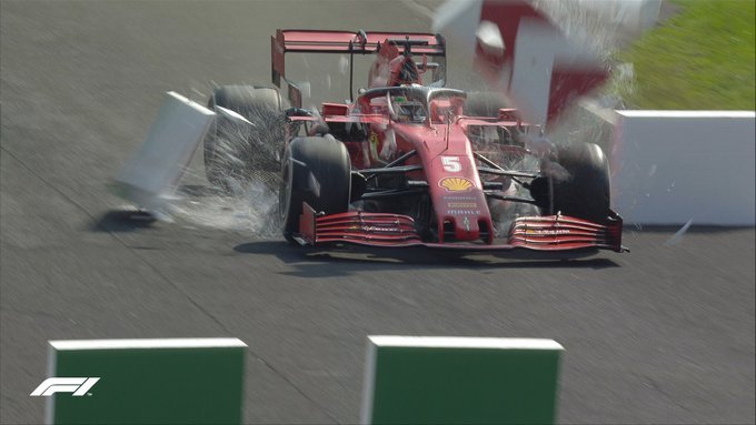 Olasz Nagydíj Vettel kiesés