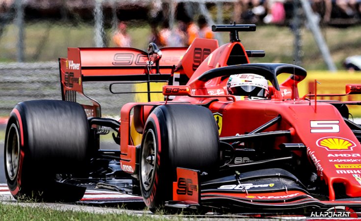 Vettel a Hungaroringen