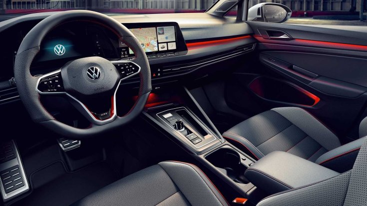 2020-as Volkswagen Golf GTI Clubsport modell belülről