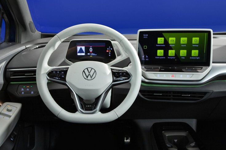 Volkswagen ID. 4 belső tere szemből
