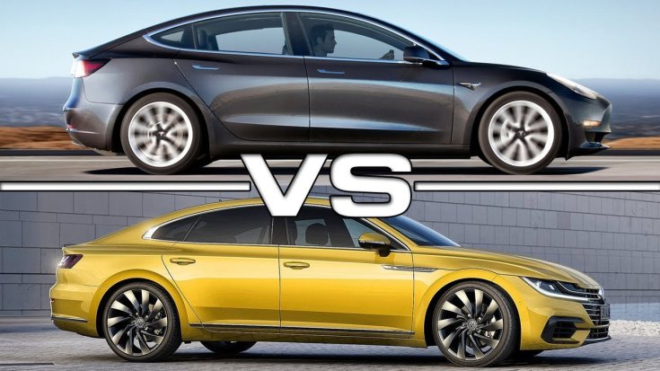 Volkswagen Arteon 2.0 TDI vs Tesla Model 3