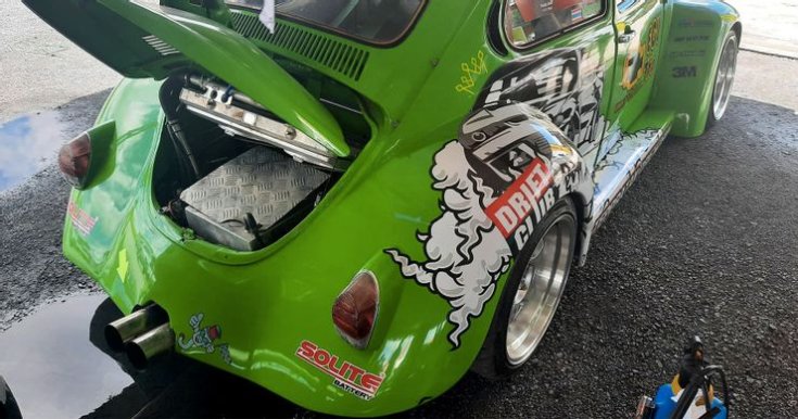 VW bogár tuning hátulról, féloldalról