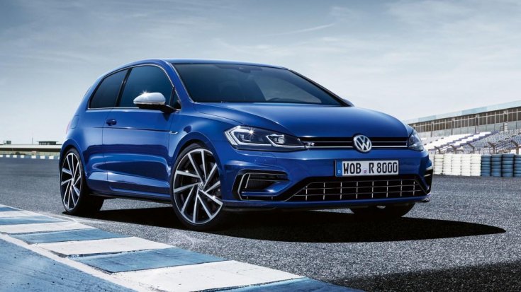 Különleges kék színű fényezésű Volkswagen Golf R