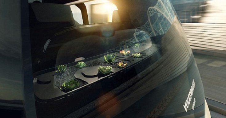 Volkswagen VW SEDRIC hátsó ablak, oldalnézet, animált kép