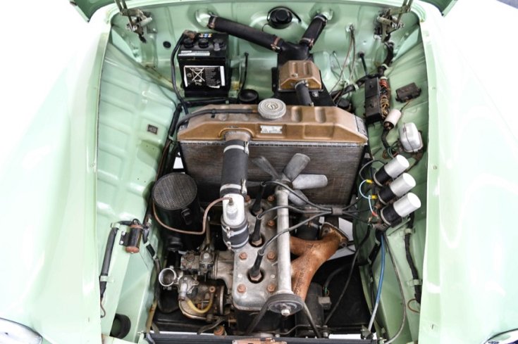 1956 Wartburg 311, Púpos Wartburg, motortér, felülnézet
