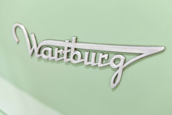 Wartburg 311, Wartburg embléma, veterán autó, oldalnézet, jobbról