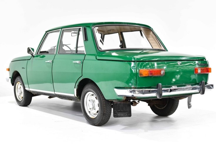 1980 Wartburg 353, zöld, hátulnézet, oldalnézet, balról