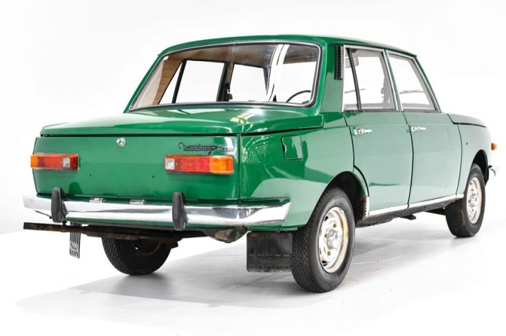 1980 Wartburg 353, zöld, hátulnézet, oldalnézet, jobbról
