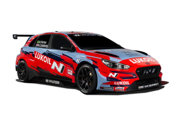 A BRC Hyundai N Lukoil Racing Team fényezése
