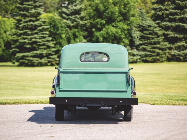 1946 Hudson Series 58 C-28, zöld, hátulnézet, frontális